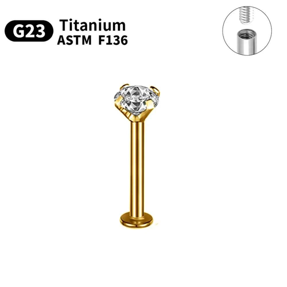 Titanium Piercings Labret Stud Lip Nose Eyebrow piercing kit