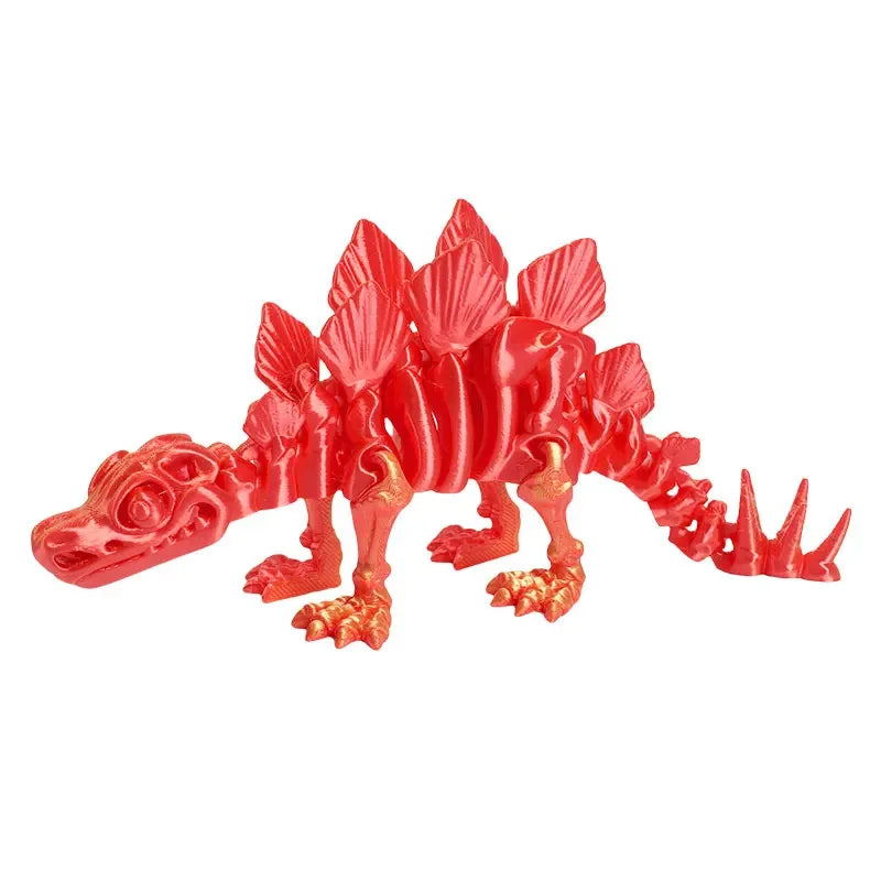 3D Printed Dragon Dinosaur Model Joints Can Move Freely Desktop Craft Ornament Gifts for Kids For Landscaping Decoration