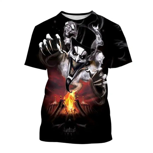 Face Paint — Crazy Clown 3D Graphic Tee