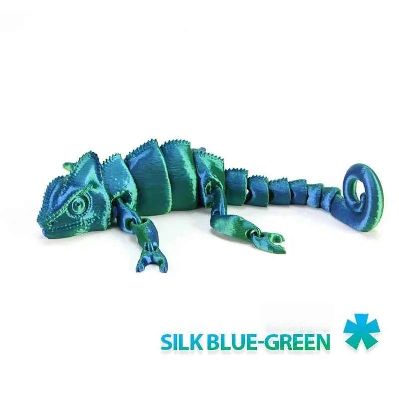 Fashion 3D Printed Dragon Chameleon Multi-joint Movable for Home Decoration Simulation Pet Lizard Model Toy - Pedlar's Attic