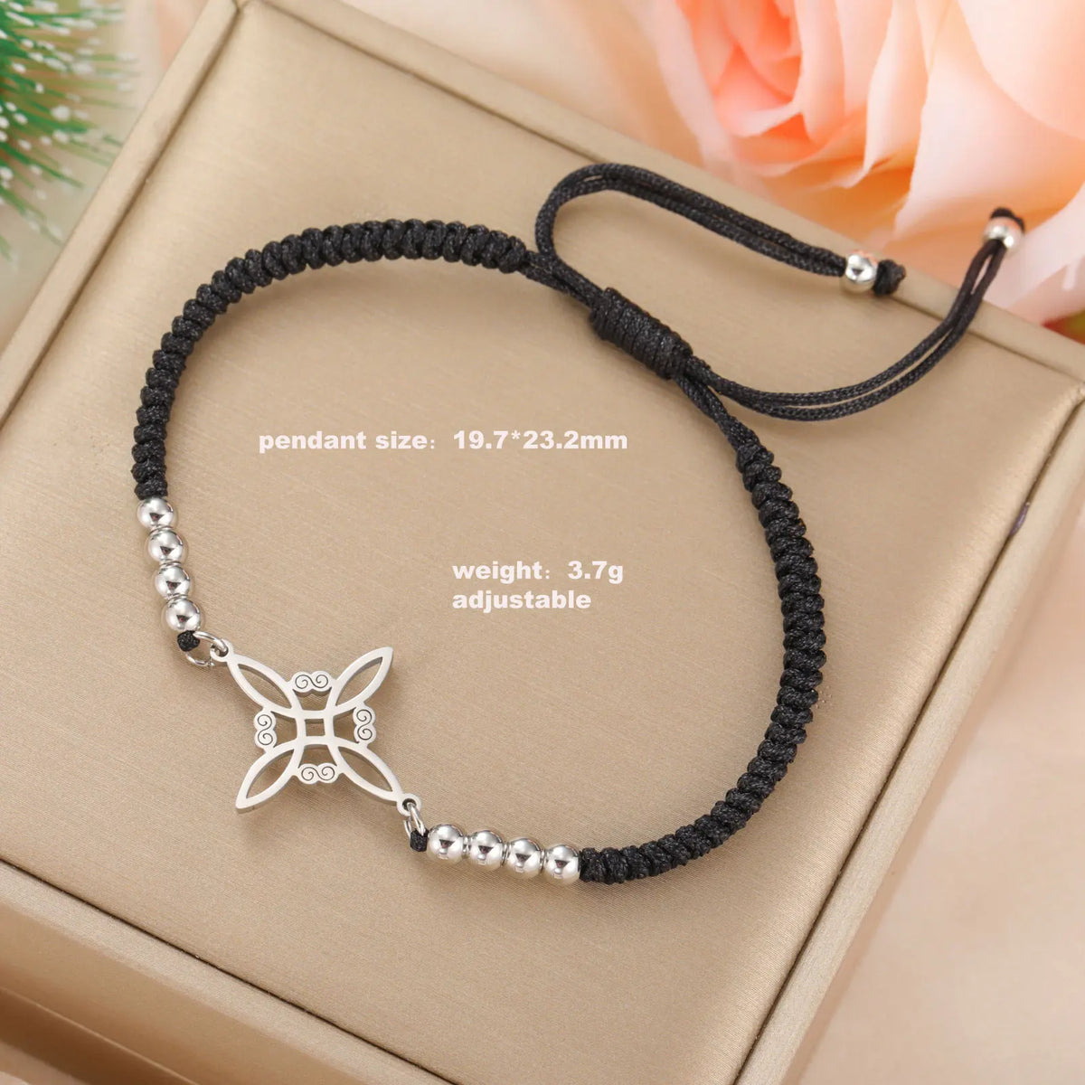 The Amulet Knot — Stainless Steel Charm Bracelet