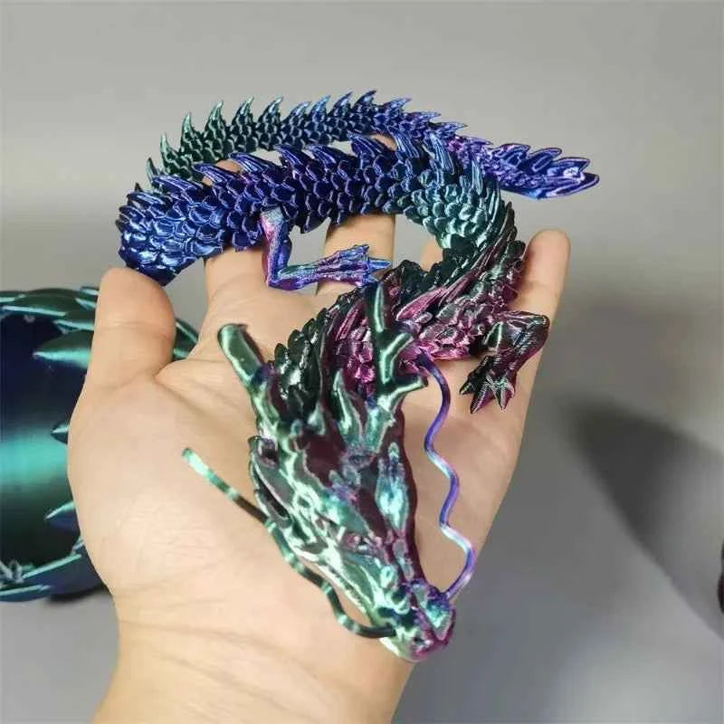 New 3D Printed Chinese Dragon Full Body Joints That Can Move Home Furnishings and Decorations Are Worth Collecting Creative Toys - Pedlar's Attic