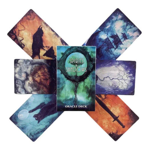 Spirit & Shadows Oracle Cards Divination Deck English Vision Edition Tarot Board Playing Game For Party