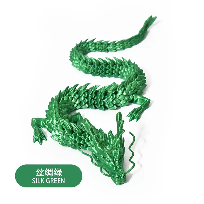 3d-printed Chinese dragon ornaments handicrafts can move the joints
