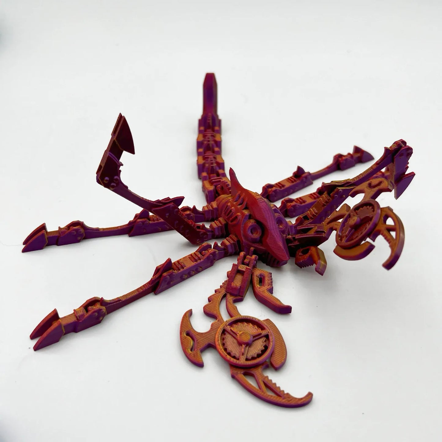 3d Printed Steam Technology Dinosaur Animal Toys Home Room Car Ornaments Joints Can Move Freely Steam Technology Flying Dragon