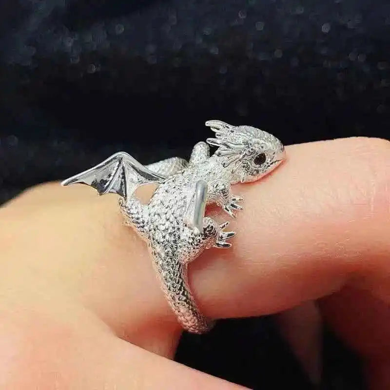 Dragon Rings Gothic Punk Style Dragon - Pedlar's Attic