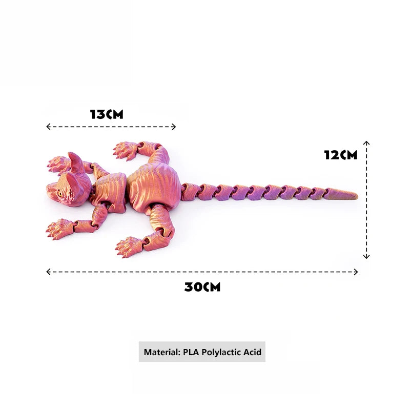 3D Printed Cat Animals Toy Realistic Hairless Figurine Articulated Cat Fidget Toy for Cat Lover Collector Home Decoration Toy