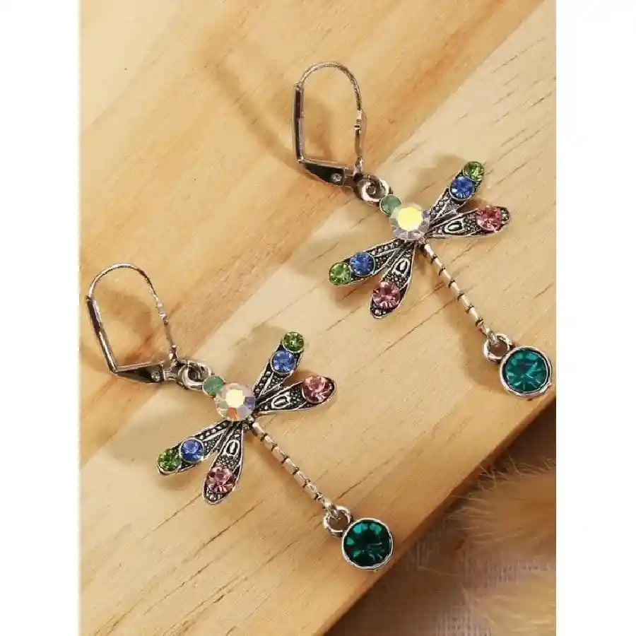 Dragonfly Dangle Earrings - Pedlar's Attic