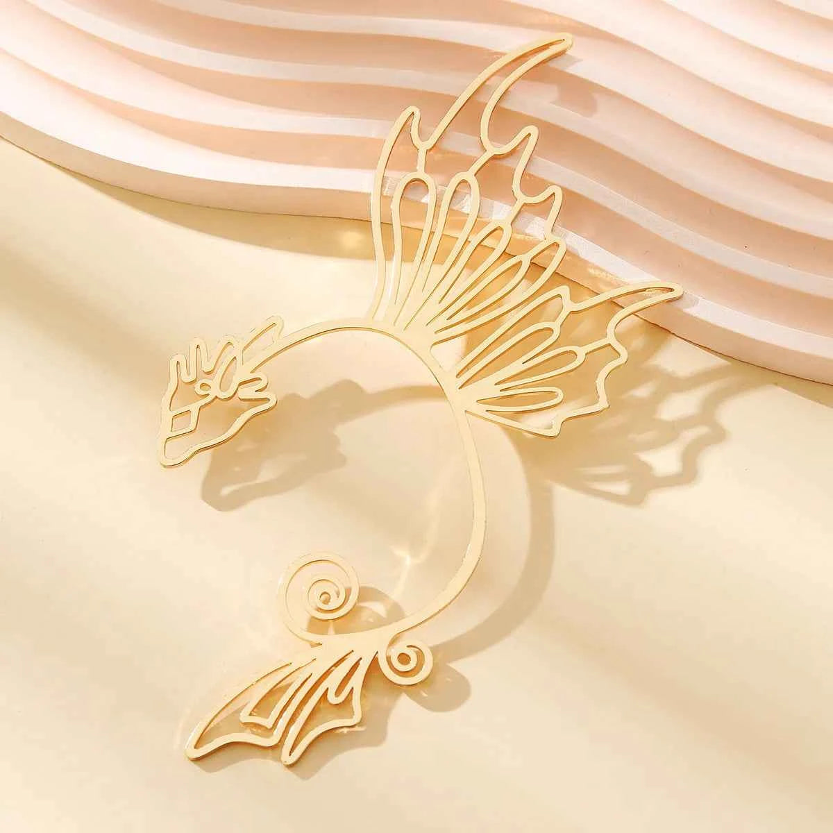 1pc Pagan Dragon Earclip Elf Gothic Earcuff