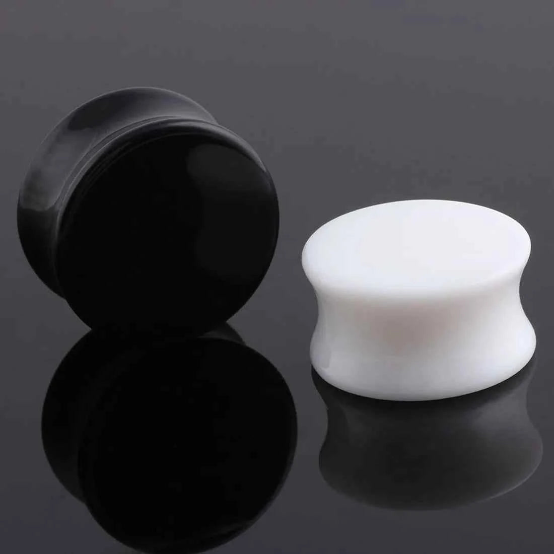 NEW 2Pcs Ear Plugs Tunnels Acrylic - Pedlar's Attic