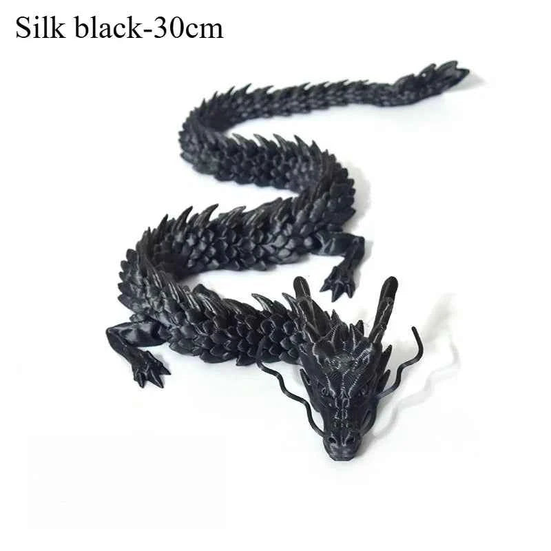 3D Printed Conjoined Dragon Ornaments Movable Cartoon Creative Dragon Plants rockery Fish Tank Landscaping Decoration 30cm - Pedlar's Attic
