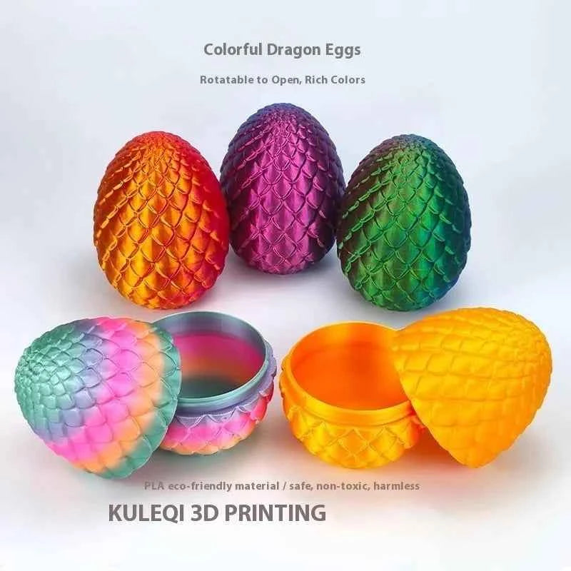 3D Printed Dragon with Egg - Pedlar's Attic