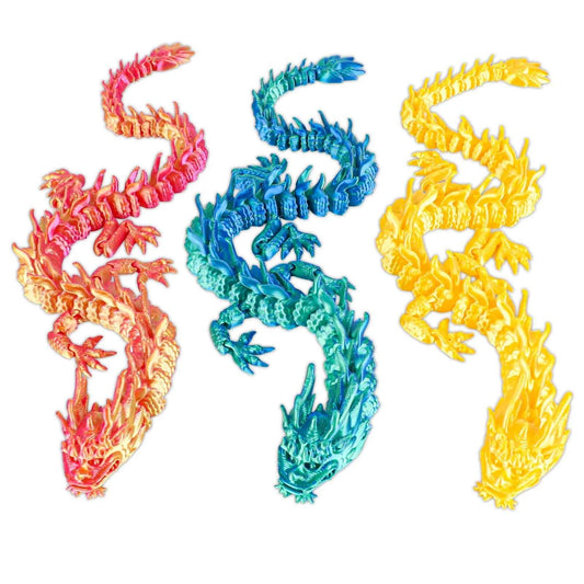 3D Printed Dragon Model 30.7cm- - Pedlar's Attic