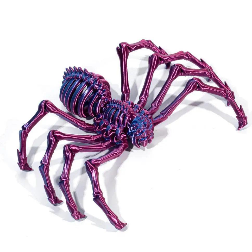 3D - Printed Large Spider Toy Movable Joints Flexible Stretch Design Scary Ornament for Party Deco Home Decor Novelty Toys