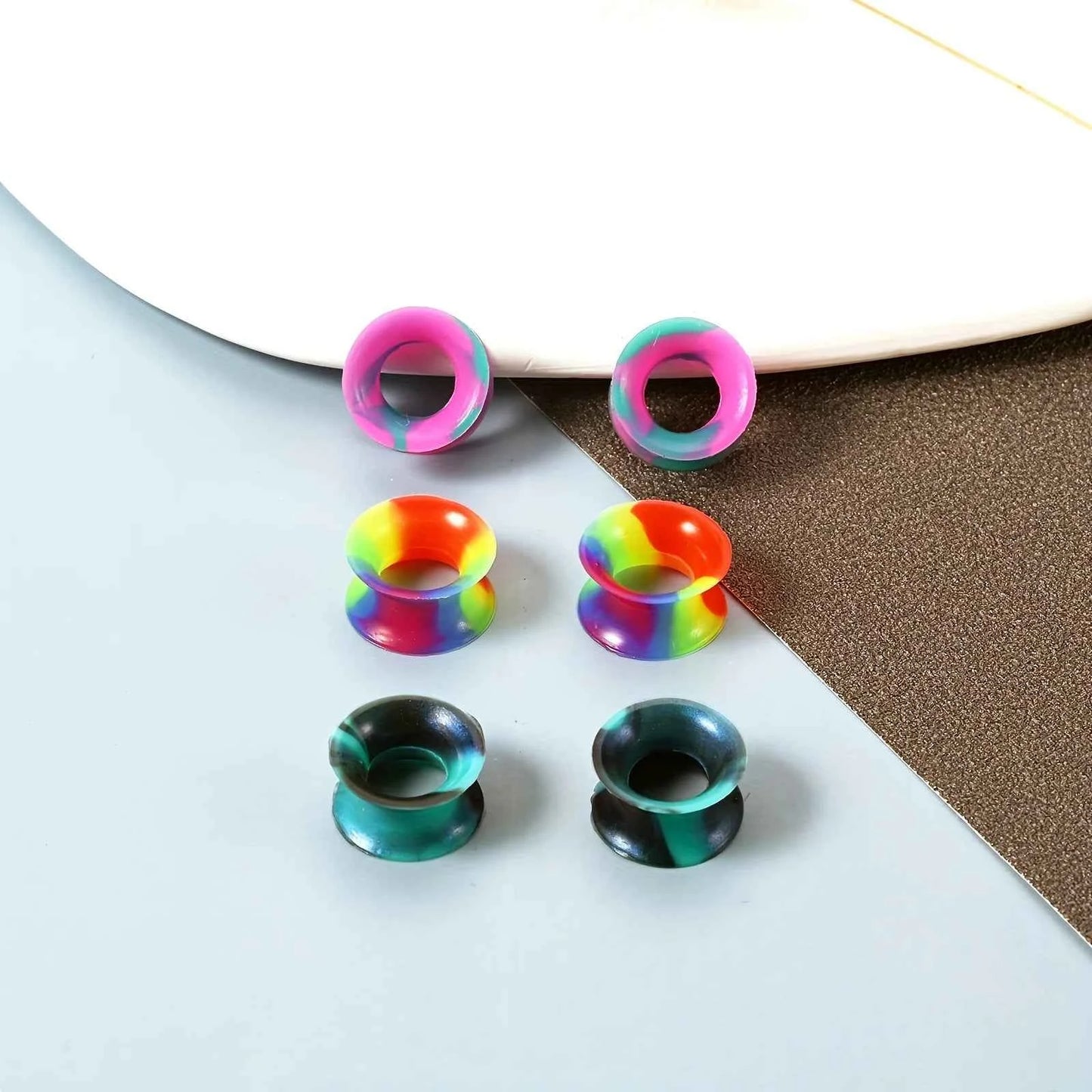 1/3 pairs Gradient Colorful Silicone Ear Plugs - Pedlar's Attic