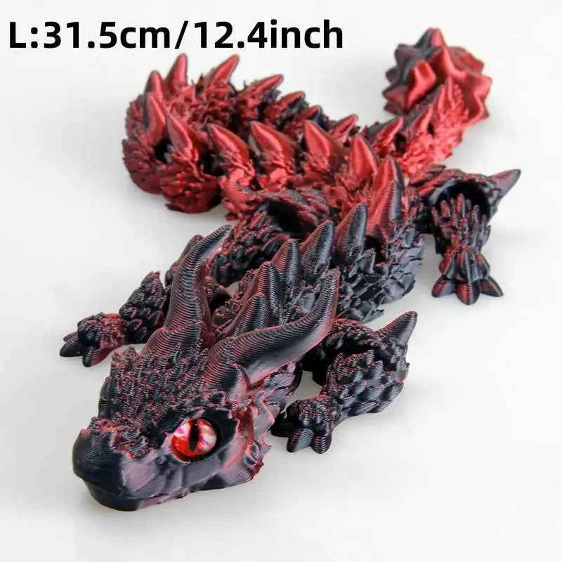 3D Printed Dragon,Vivid Eyes - Pedlar's Attic