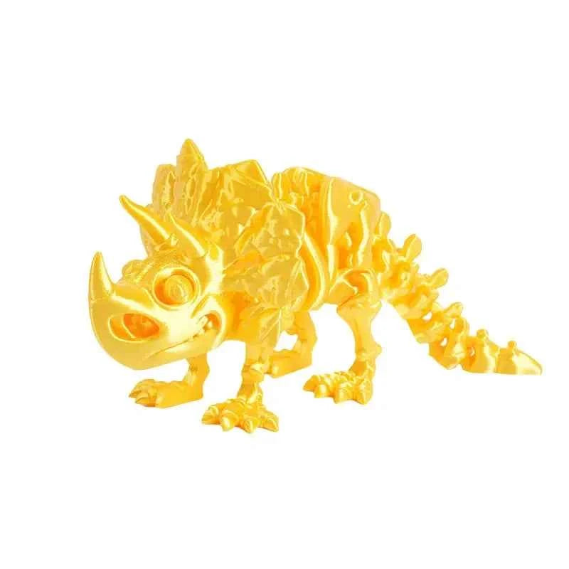 3D Printed Dragon Dinosaur Model Joints Can Move Freely Desktop Craft Ornament Gifts for Kids For Landscaping Decoration - Pedlar's Attic