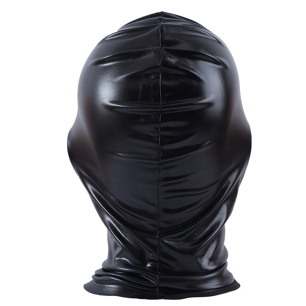 Cosplay Men's Mask Halloween Headwear PU Leather Hat Soft Headgear Bar Performance Game Props Perfect For Outdoor Party Activities