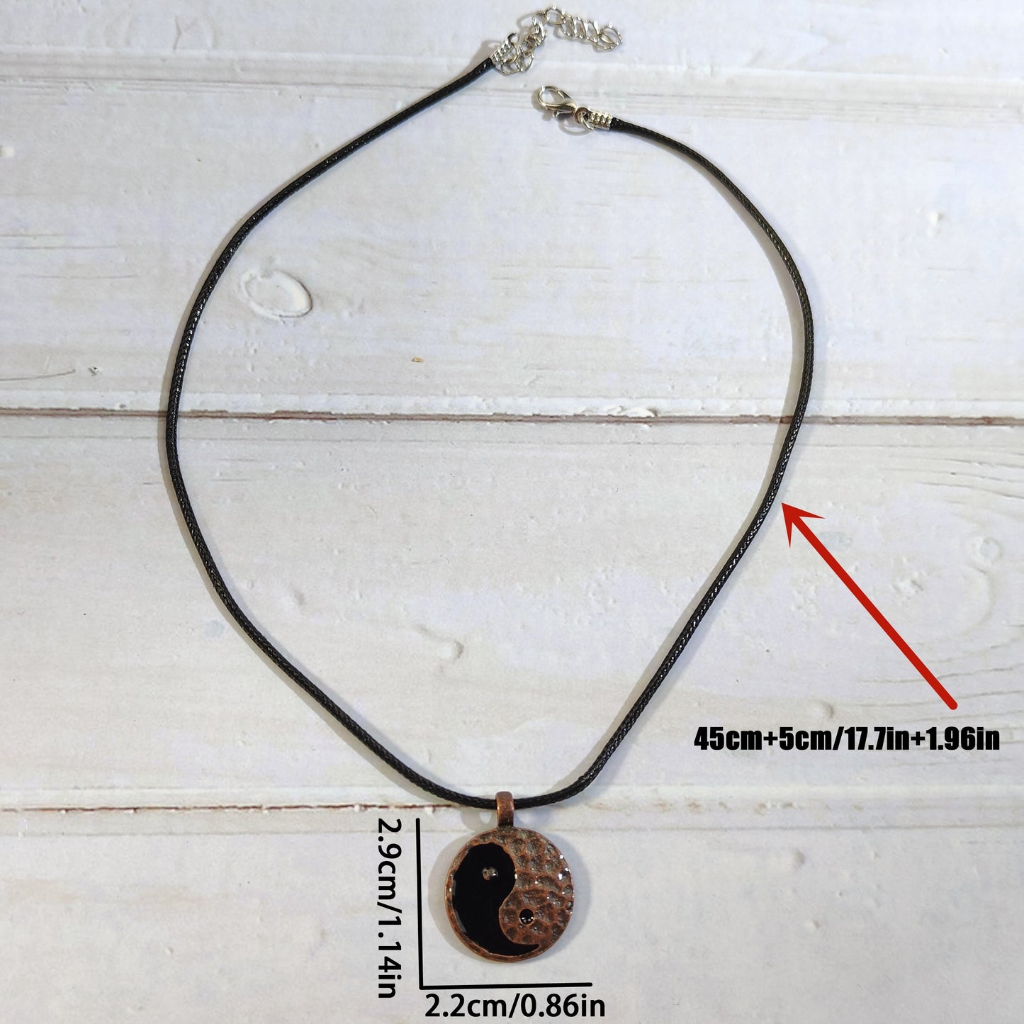 Vintage Yin Yang Charm Pendant Necklace For Women Men Party Jewelry Gift Chinese Tai Chi Necklace
