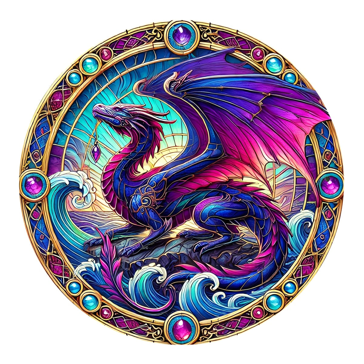1pc Fantasy Dragon Aluminum Foil Carving Sign, Wall Art Decor for Bedroom, Living Room, Kitchen, Outdoor Patio, Creative Gift for Friends and Housewarming