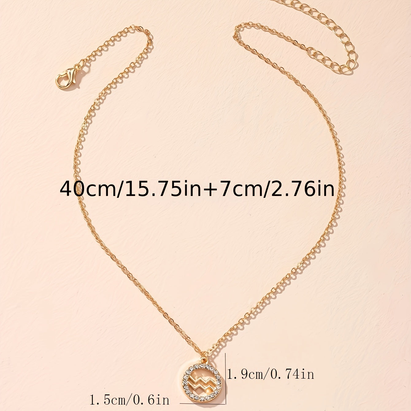 Twelve Zodiac Constellations Pendant Necklace - Elegant Chain, Letter Horoscope, Birthday Blessing Card Included, Unique Astrology Gift for Him/Her, Perfect for Any Occasion