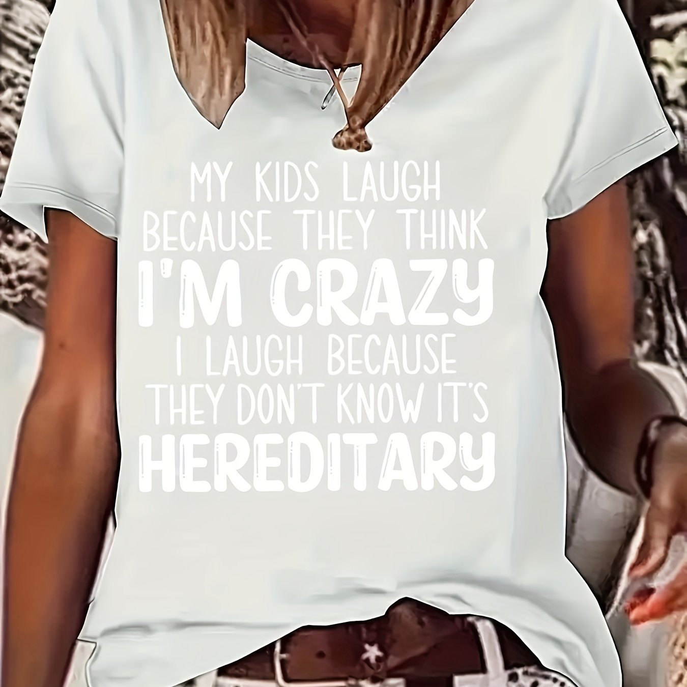 Fashionable Letter-printed Women'S T-shirt - Comfortable And Relaxed, Round Neck, Elegant And Casual Top Suitable For All Seasons, Shipped Locally, Pure Top For Summer, An Essential For Elegant Parties And Summer