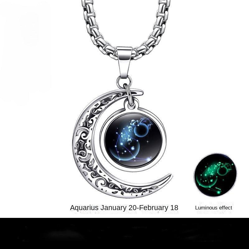 The Zodiac, Necklace for Men Stainless Steel Mens Necklaces Set Jewelry Gifts With Chain And Pendant, Multiple styles