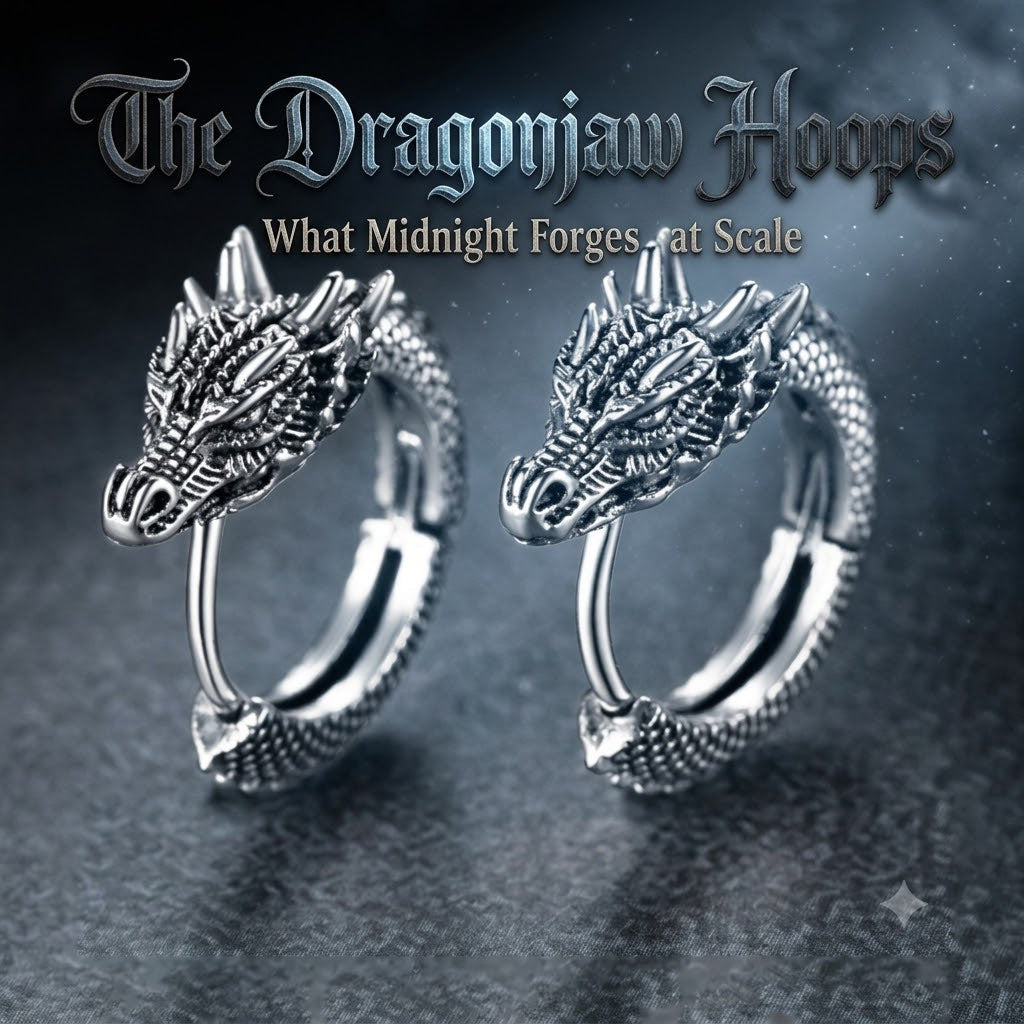 The Dragonjaw Hoops — What Midnight Forges at Scale | Dragonforged | Pedlar's Attic