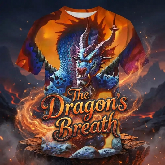 The Dragon's Breath — Dragon 3D Dragon Graphic Tee | Dragonforged Series | Pedlar's Attic