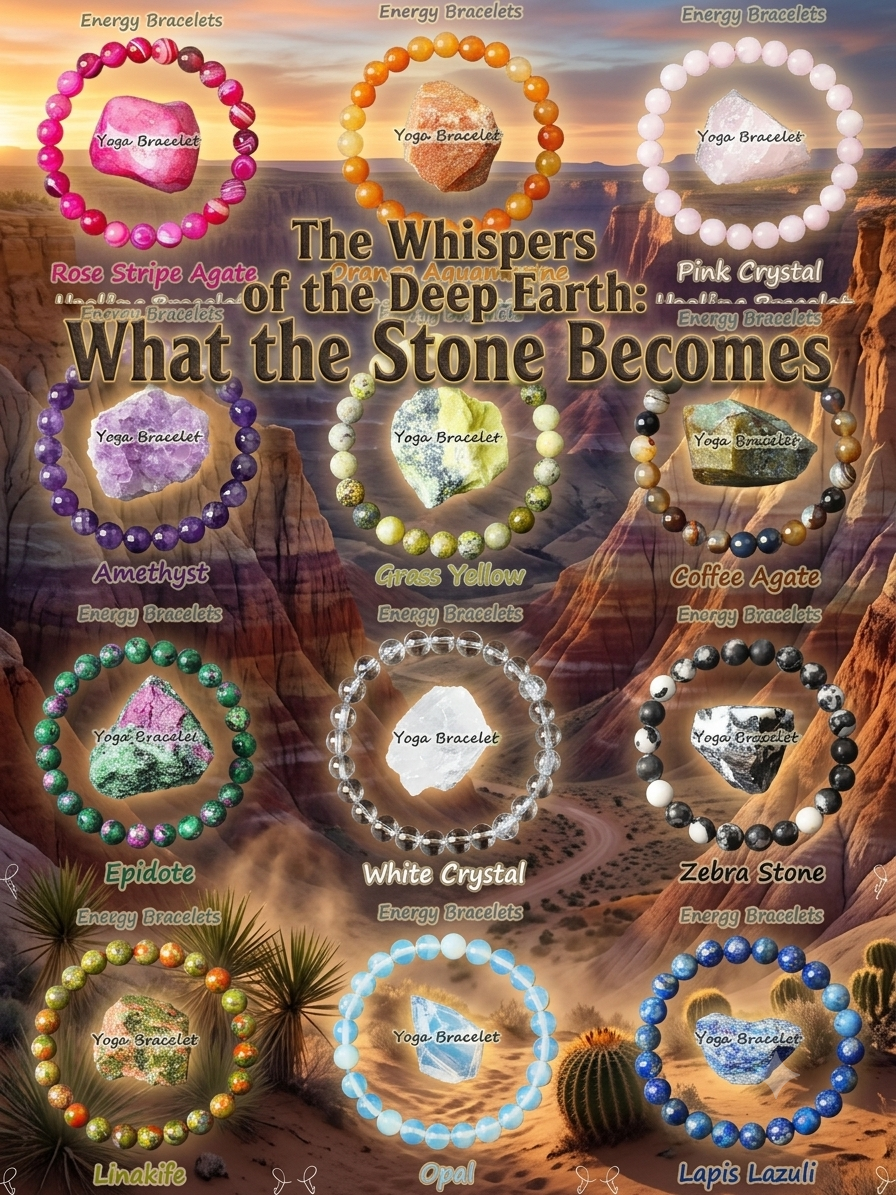 The Whispers of the Deep Earth — Natural Stone Bead Bracelets | Sunrise Steppes | Pedlar's Attic
