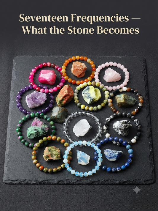 What the Stone Becomes — Natural Stone Bead Bracelets | Sunrise Steppes | Pedlar's Attic