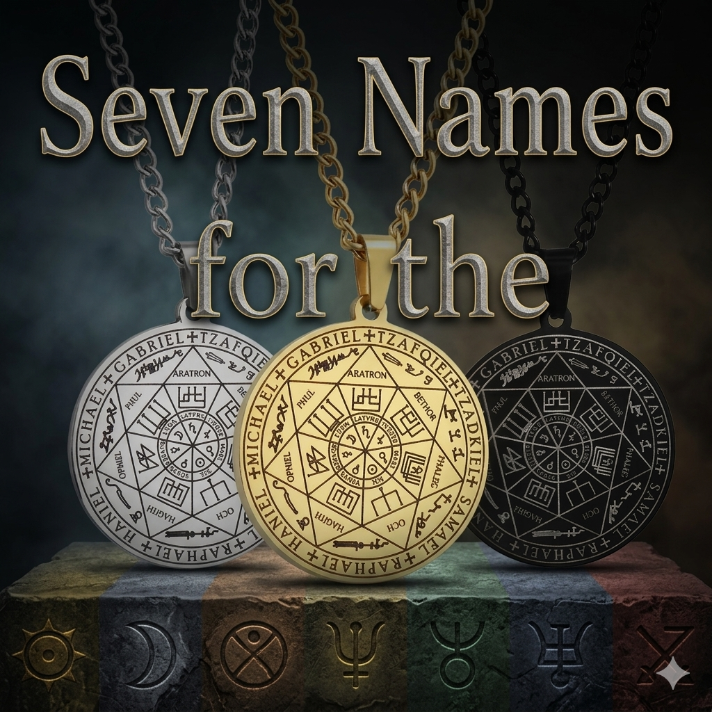 Seven Names for the Silence | Seven Archangels Sigil Amulet Necklace | High Monastery | Pedlar's Attic