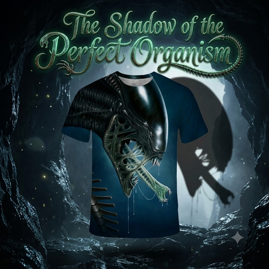 The Shadow of the Perfect Organism | Perfect Organism Alien Xenomorph 3D Graphic Tee | Dragonforged | Pedlar's Attic