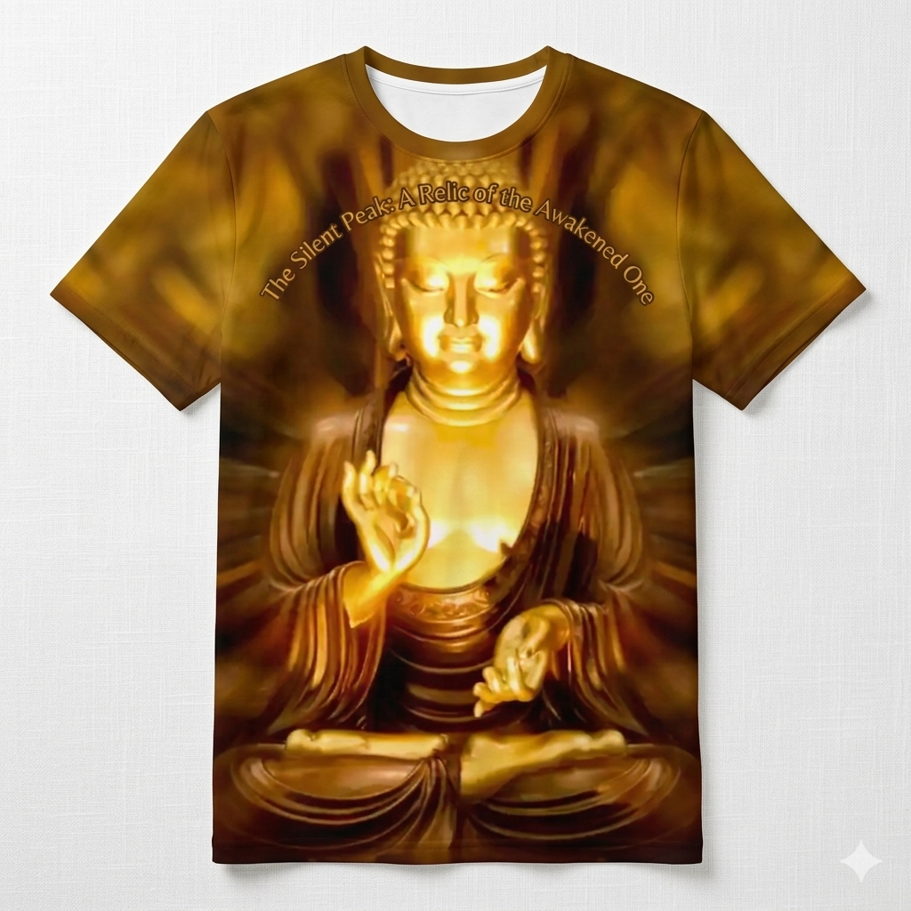 The Awakened One — Gautama Buddha Face 3D Print Tee | Pedlar's Attic