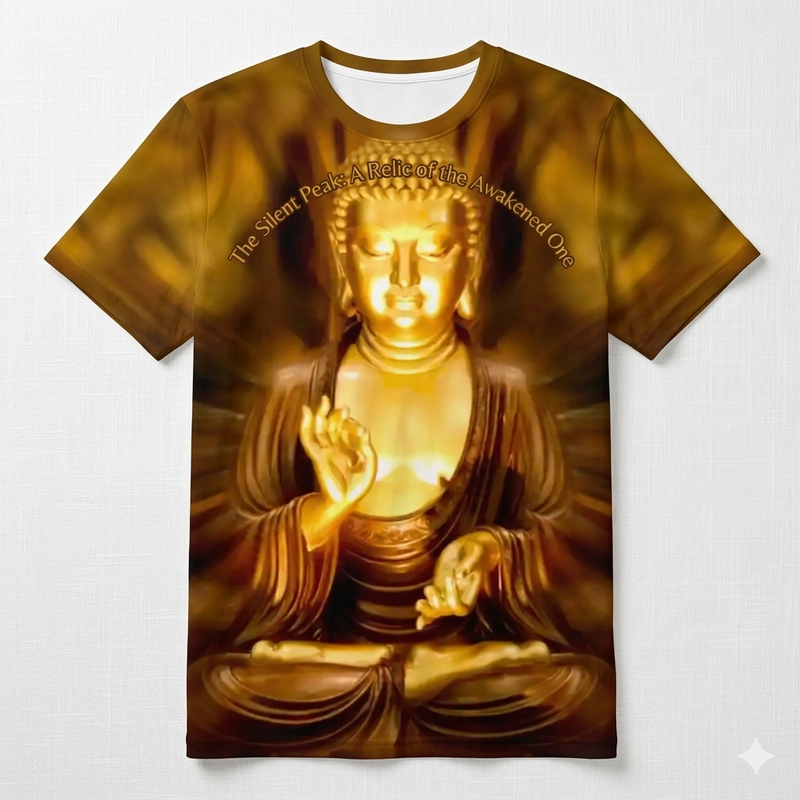 The Awakened One — Gautama Buddha Face 3D Print Tee | Pedlar's Attic