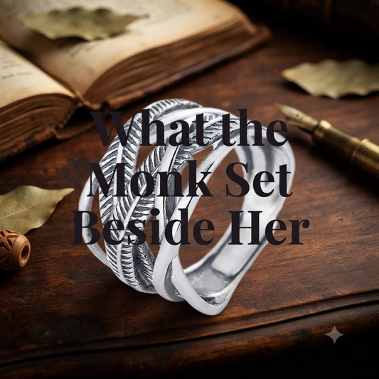 What the Monk Set Beside Her — Angel Wing 925 Sterling Silver Feather Ring | High Monastery | Pedlar's Attic