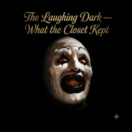 The Laughing Dark — What the Closet Kept | Horror Clown 3D Print Tee | The Laughing Dark Series | Pedlar's Attic