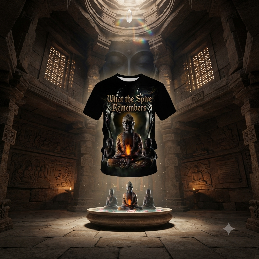 The Awakened One — Gautama Buddha Face 3D Print Tee | The Spire | Pedlar's Attic