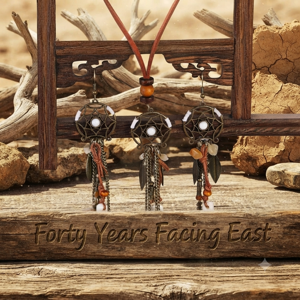 Forty Years Facing East — Soraveen Dream Catcher Necklace and Earring Set | Pedlar's Attic