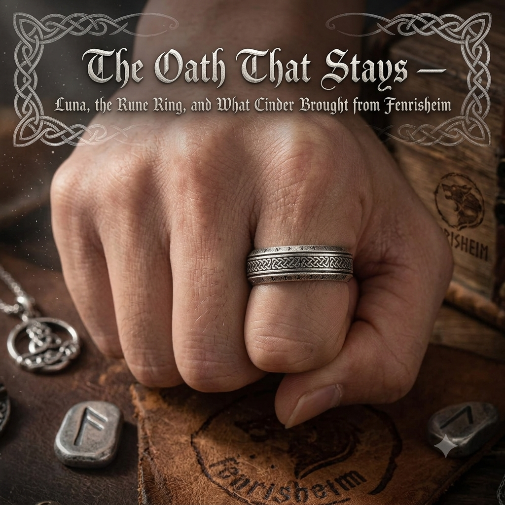 Viking Rune Ring — Stainless Steel Norse Amulet Band | Fenrisheim | Pedlar's Attic