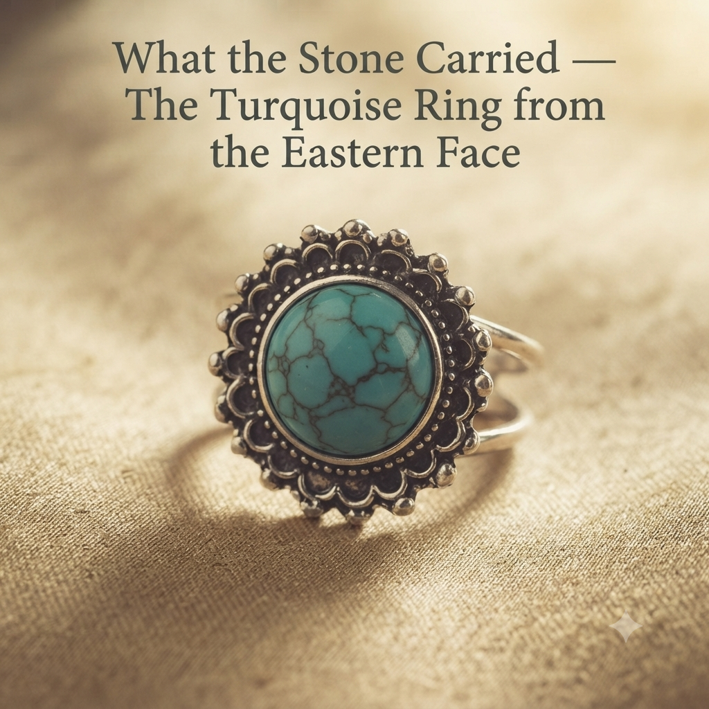 What the Stone Carried — Turquoise Ring from the Eastern Face | Pedlar's Attic