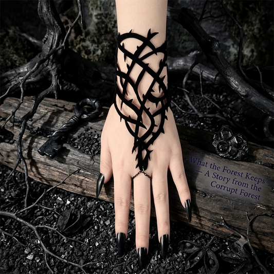 What the Forest Keeps — Corrupt Forest Thorn & Web Bracelet | Ashen Plains | Pedlar's Attic