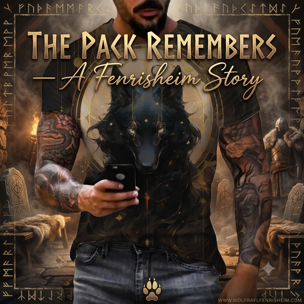 The Pack Remembers — A Fenrisheim Story | Wolfsong Portraits 3D Wolf Graphic Tee | Pedlar's Attic