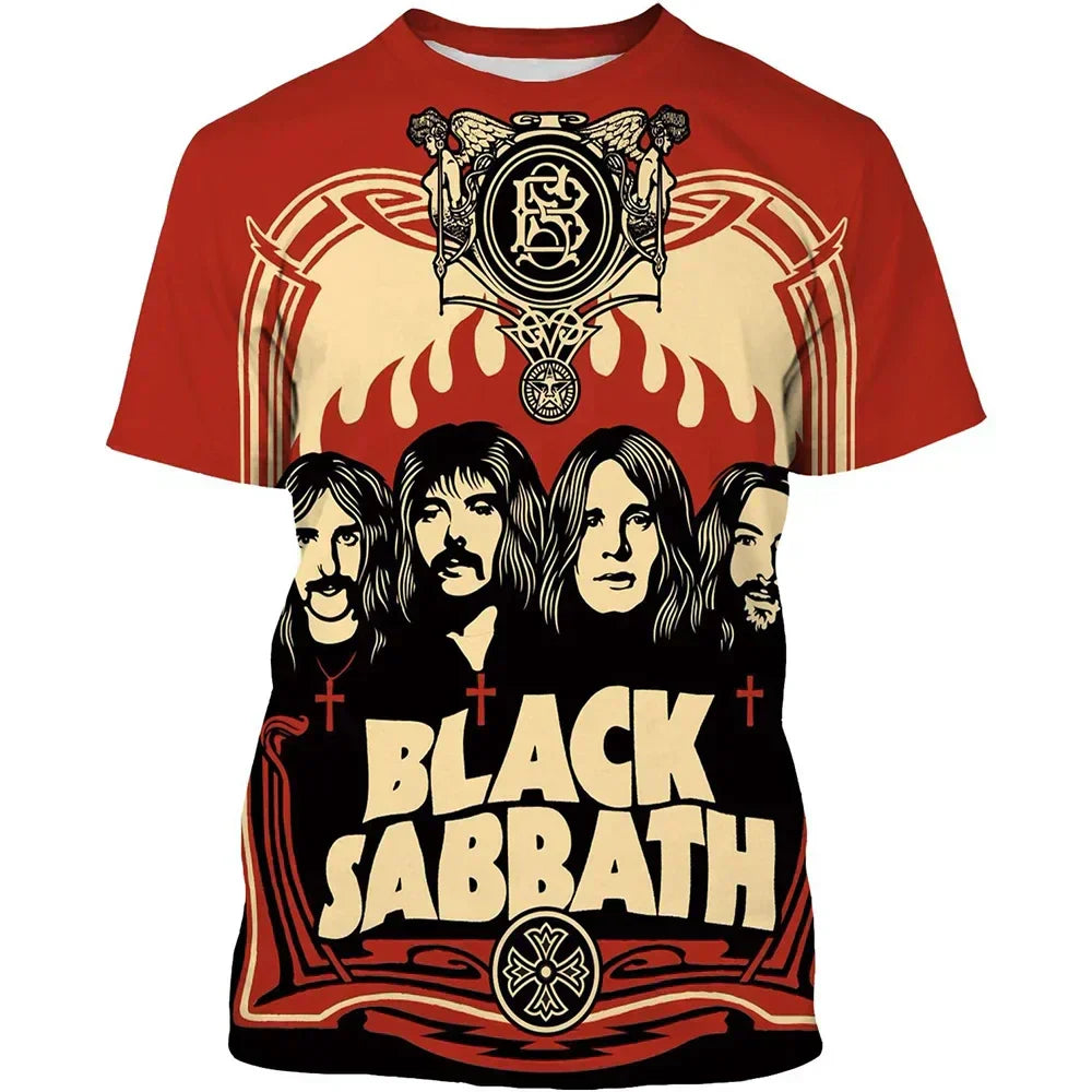 Into the Void Black Sabbath 3D print tee — gothic music relic from Pedlar's Attic