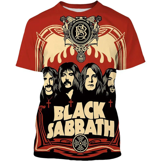 Into the Void Black Sabbath 3D print tee — gothic music relic from Pedlar's Attic