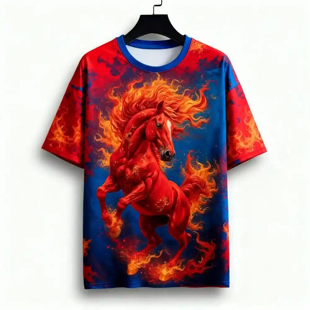 Wild Spirit – Horse 3D Print Unisex Tee - Pedlar's Attic