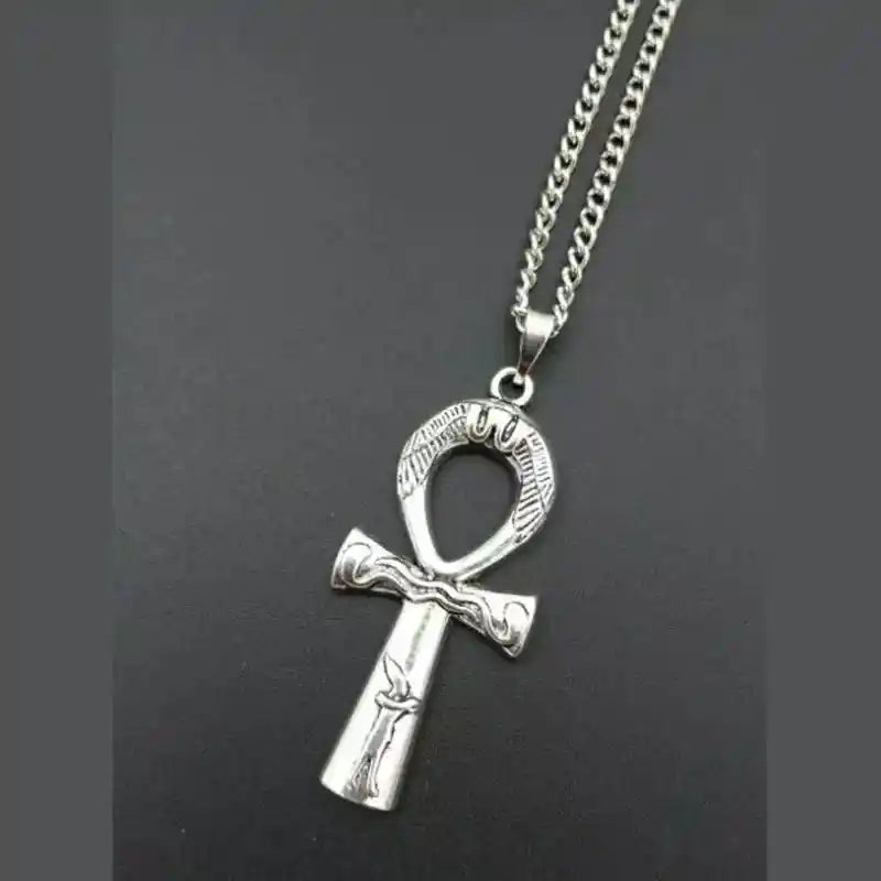 Ankh pendant necklace — sacred symbol jewelry — Fiery Enchantress collection at Pedlar's Attic