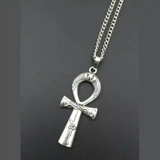 Ankh pendant necklace — sacred symbol jewelry — Fiery Enchantress collection at Pedlar's Attic