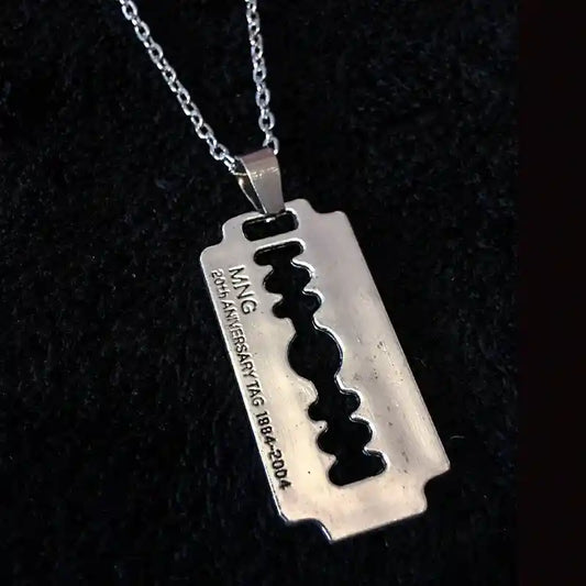 Gothic punk pendant necklaces — razor blade, ankh, fairy, Celtic — Fiery Enchantress collection at Pedlar's Attic