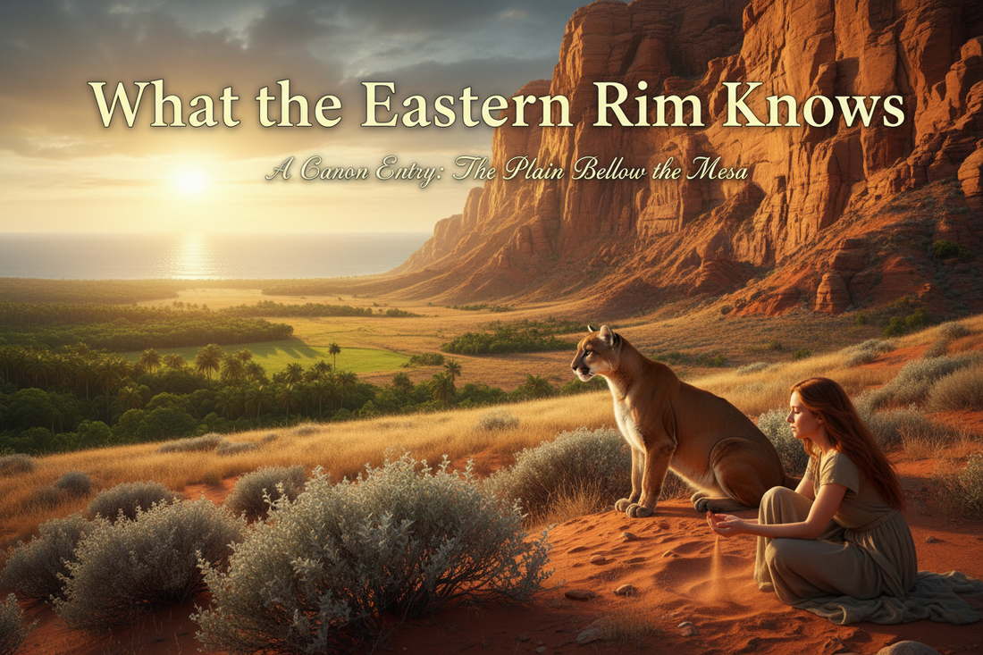 What the Eastern Rim Knows — A Canon Entry: The Plain Below the Mesa - Pedlar's Attic